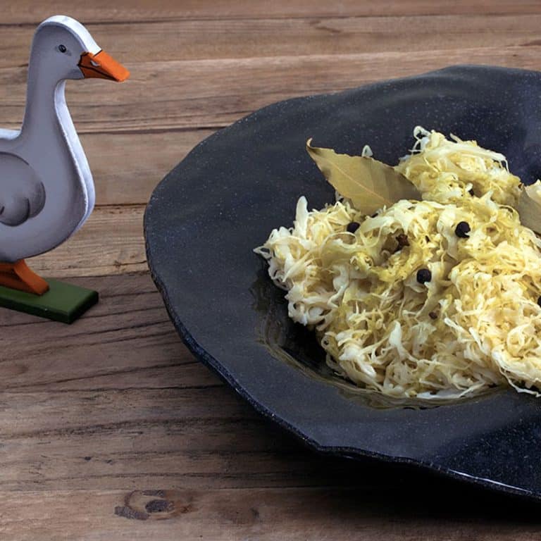 zuurkool met ganzenvet