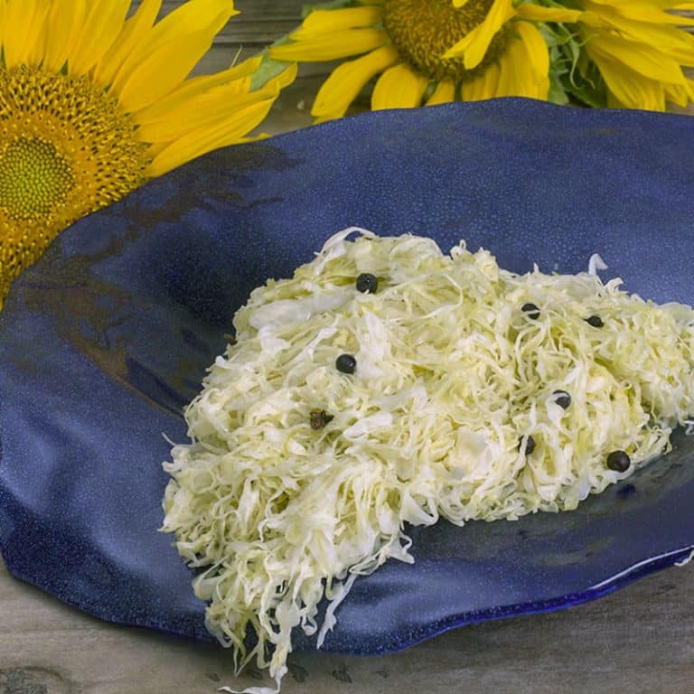 zuurkool met zonnebloemolie